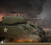 Онлайн игра про военный танк, где меняются пушки